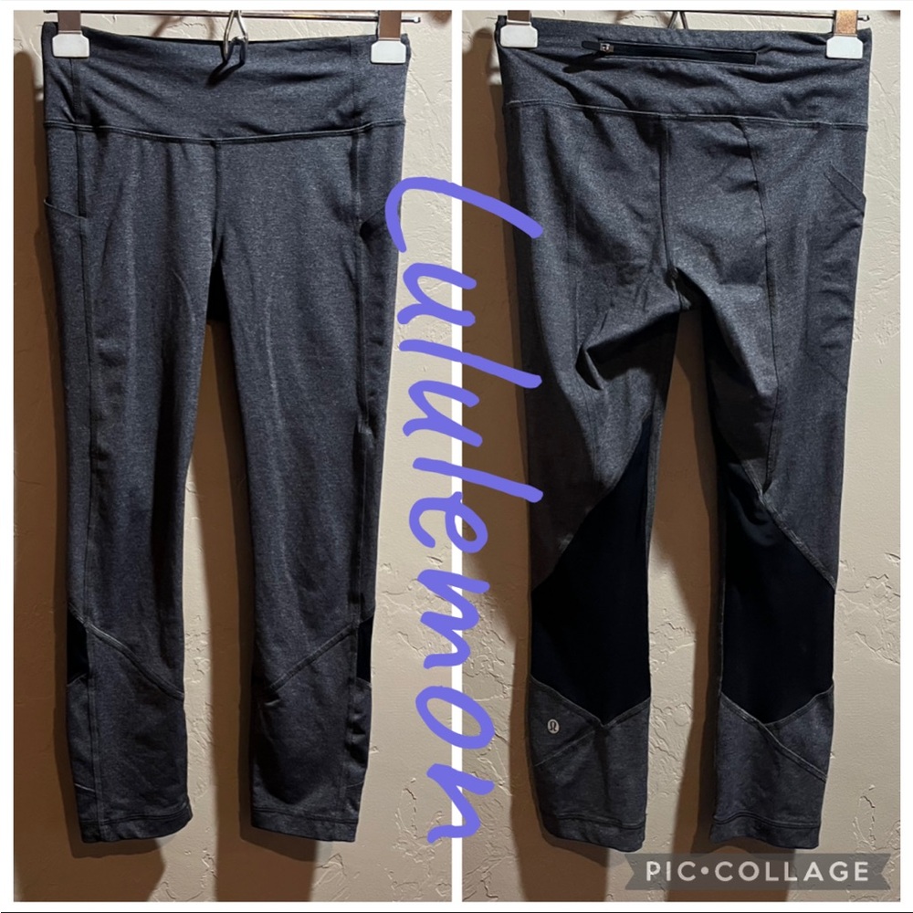 Lululemon Grey and Black Leggings